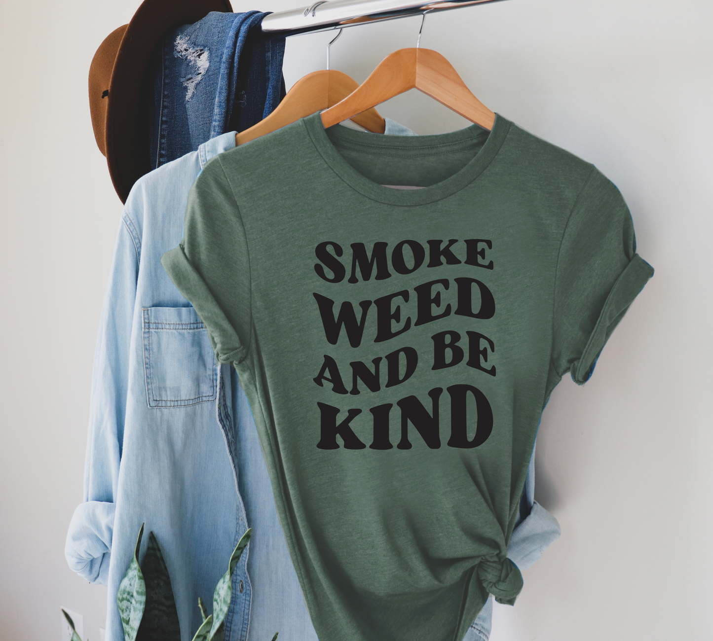 Smoke Weed and Be Kind Marijuana Tee