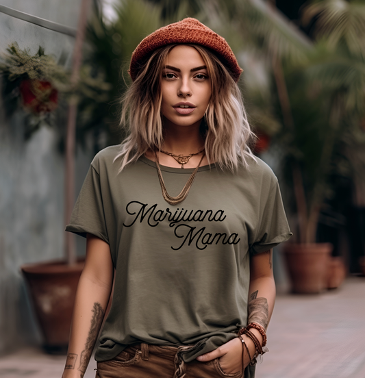 Marijuana Mama Cannabis Tee