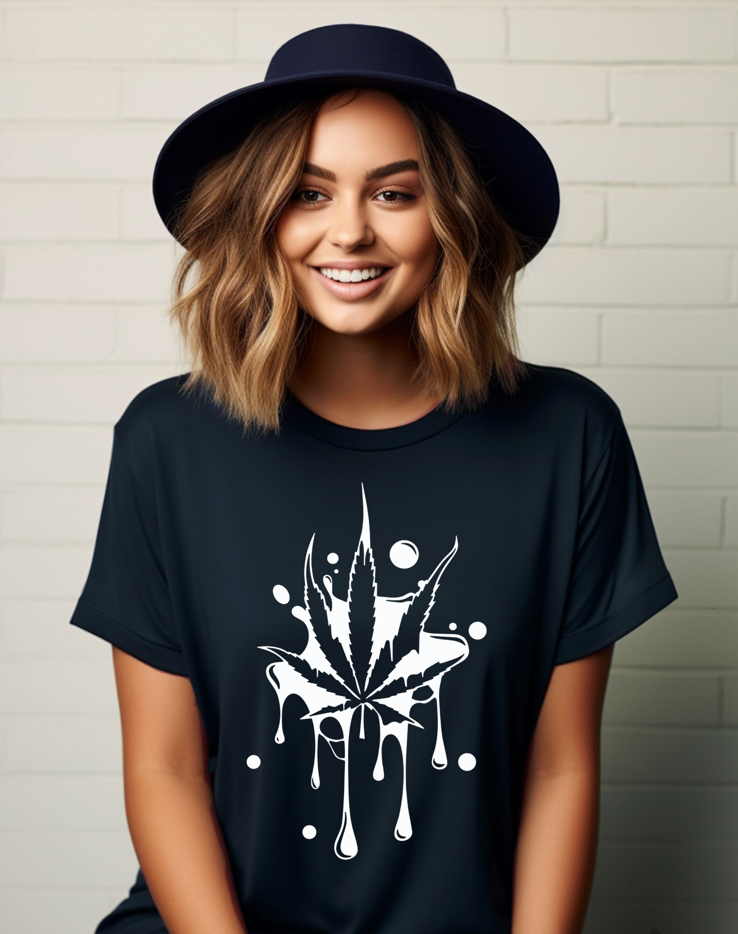 Drippy Marijuana Leaf Tee